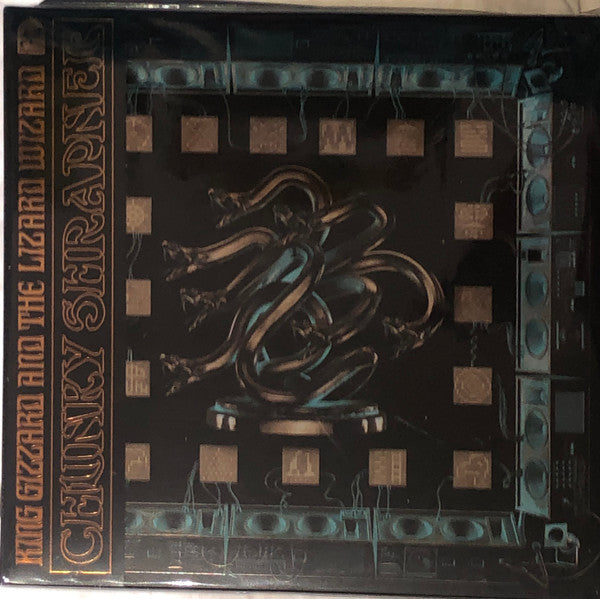 King Gizzard & The Lizard Wizard - Chunky Shrapnel (2LP/Gold With Black Splatter Vinyl) & Murder Of The Universe (Transparent Green W/Mustard Yelow Splatter LP Vinyl) & Live In Brussels '19 (140G/3LP) & Live In Brussels '19 (Fuzz Club Official