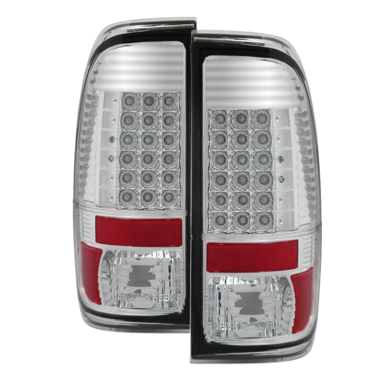 SPYDER Xtune Ford F150 Styleside 97-03 Super Duty 99-07 LED Tail Lights Chrome ALT-JH-FF15097-LED-C 9027659