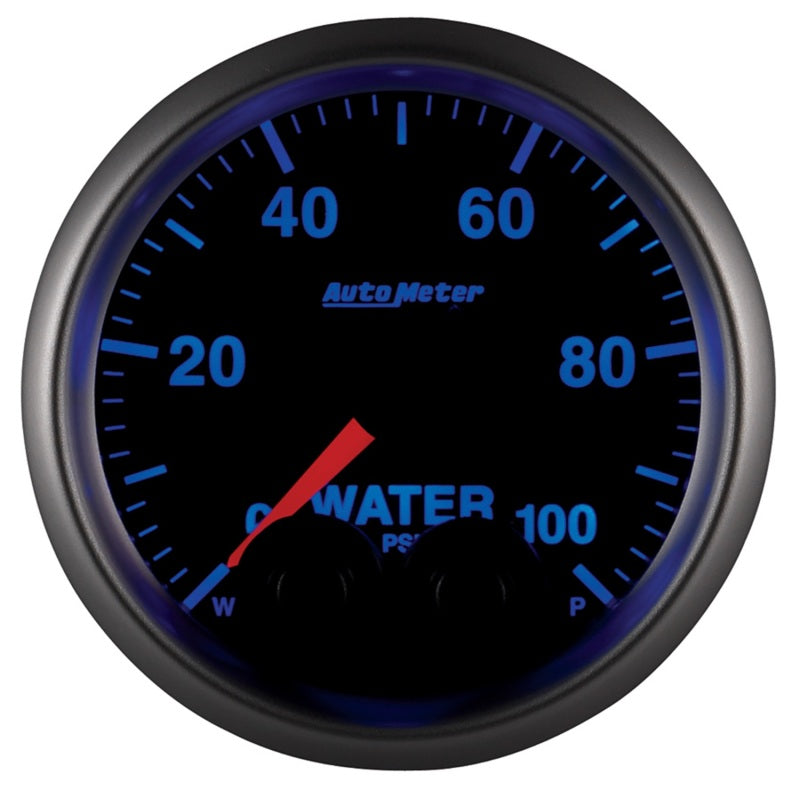 Autometer 2-1/16 E/S Water Press. Gauge - 0-100psi ATM5668