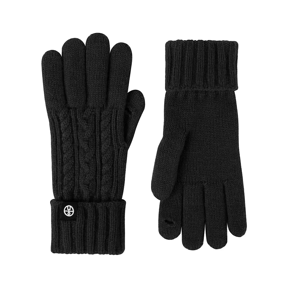 Cable Knit Touchscreen Gloves