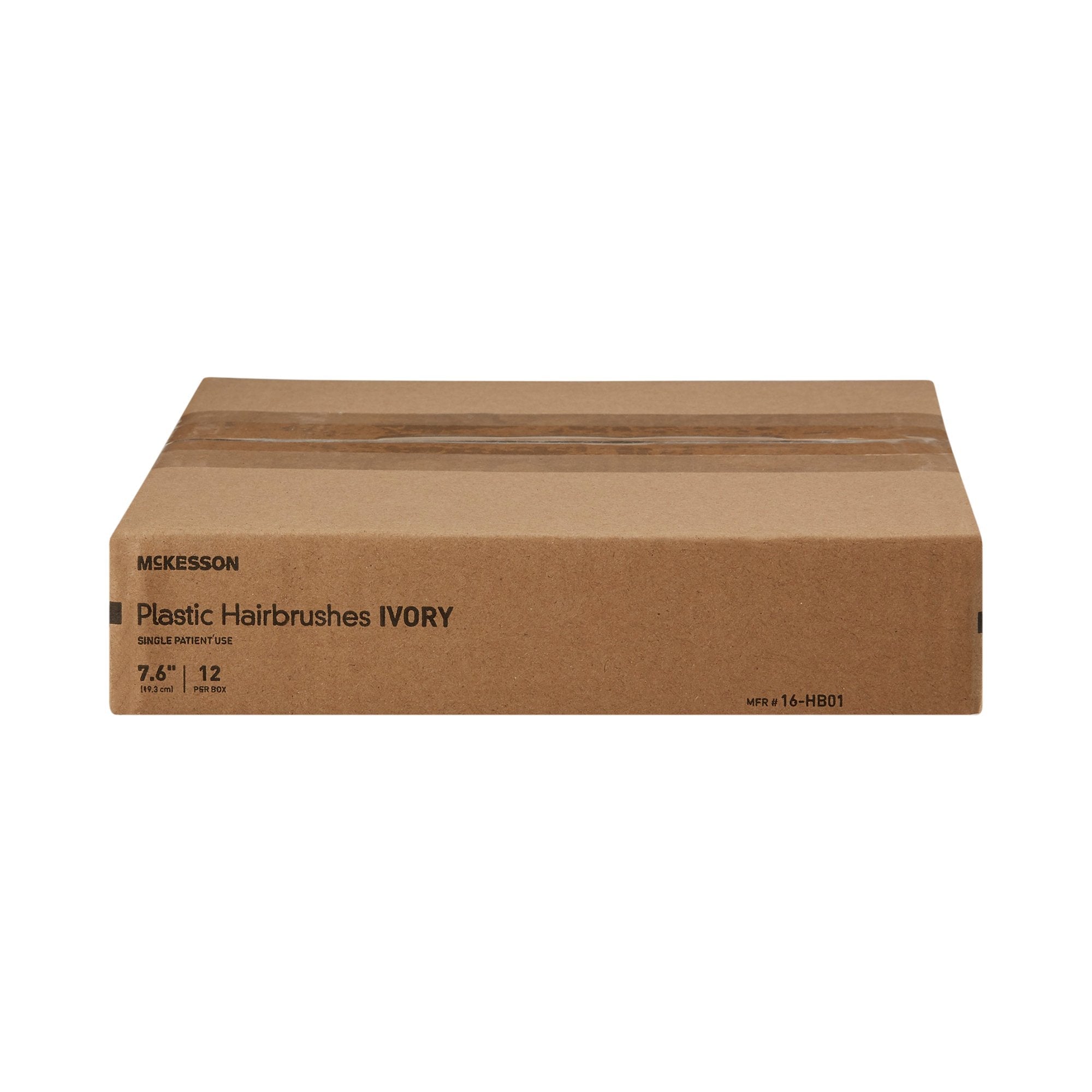 McKesson Black Polypropylene Hairbrush, 7.67 Inch 16-HB01