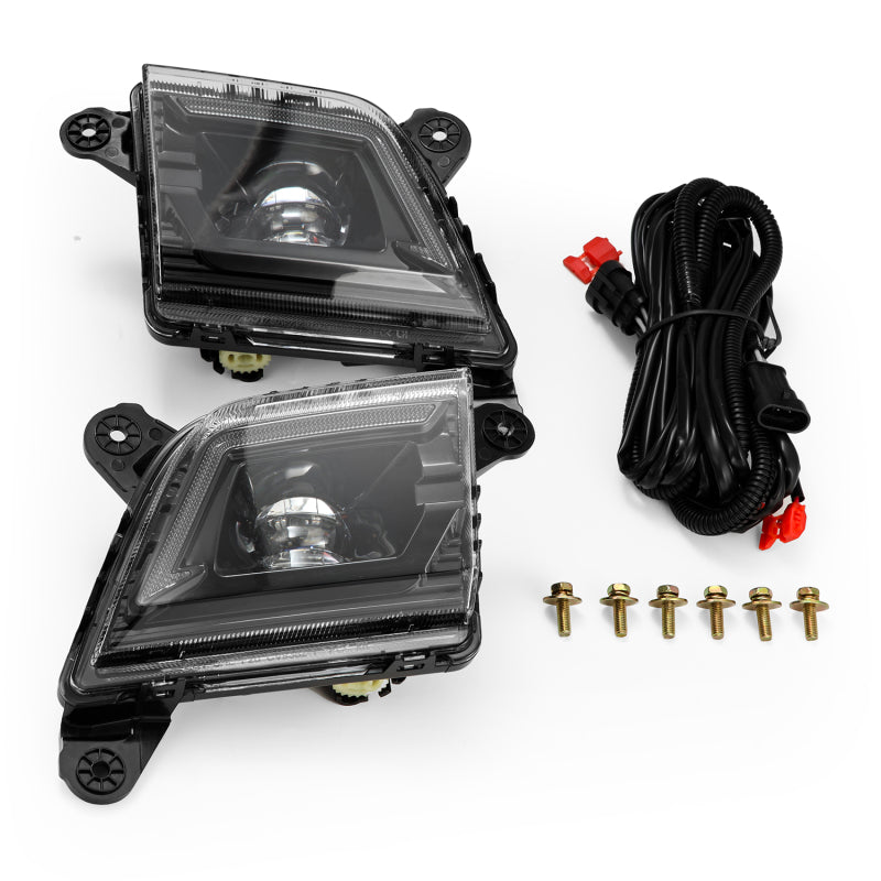 AlphaRex 19-23 Chevrolet Silverado 2500/3500HD DoubleTap Dual Color LED Projector Fog Lights 210017 *Discontinued