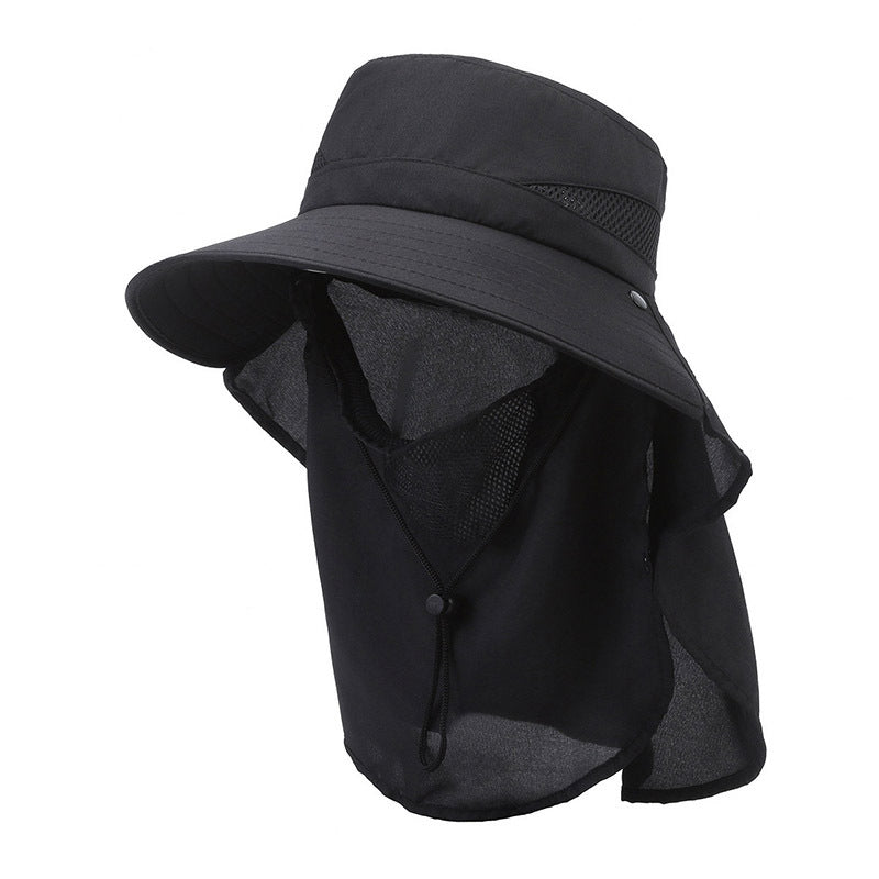 Hat Men's Sun-shade Fisherman Hat Big Brim Sun-proof Fishing Hat