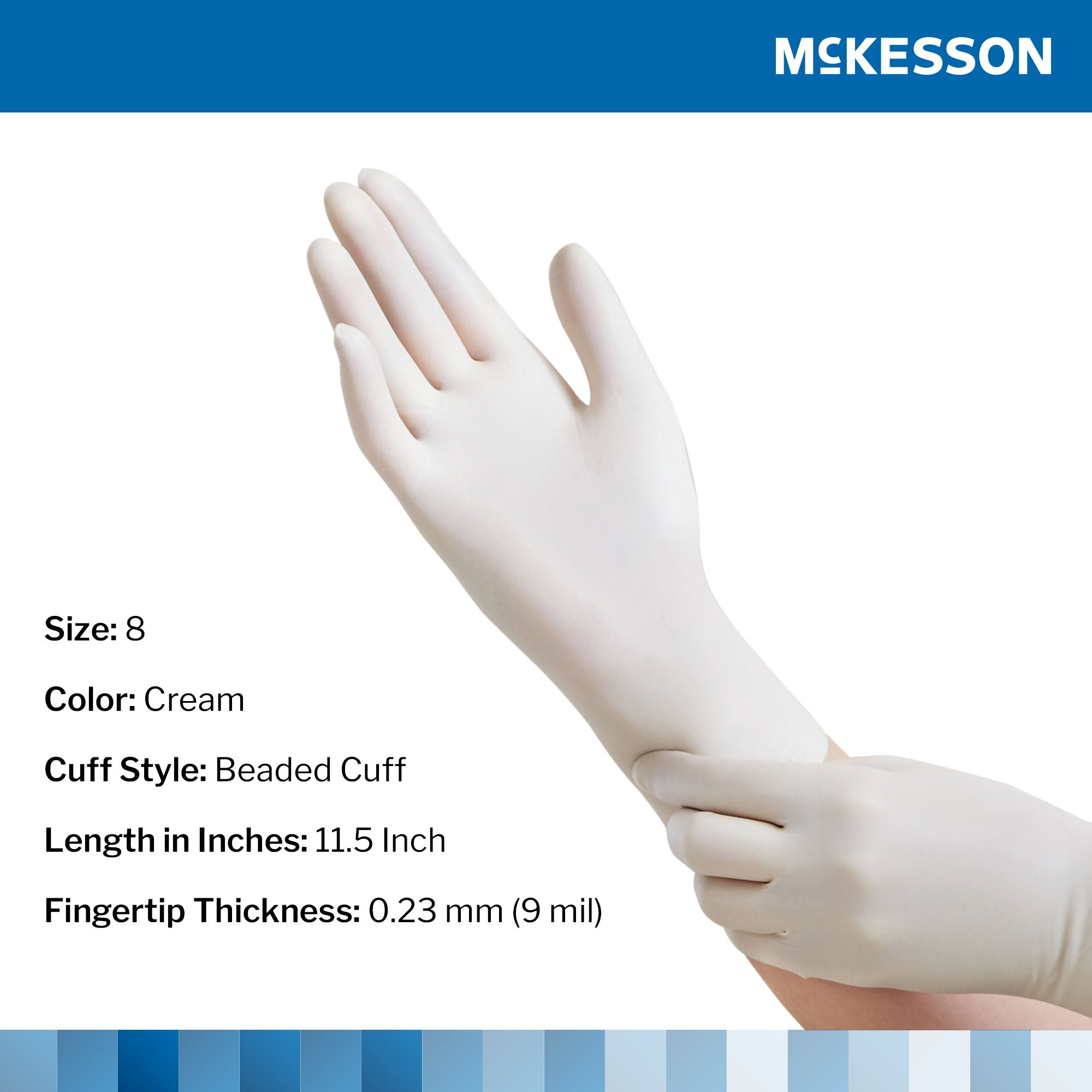McKesson Perry® Performance Plus Surgical Glove, Size 8, Cream 20-1080N