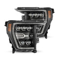 AlphaRex 21-22 Ford F-150 NOVA LED Proj Headlights Plank Style Blk w/Activ Light/Seq Signal 880137 *Discontinued