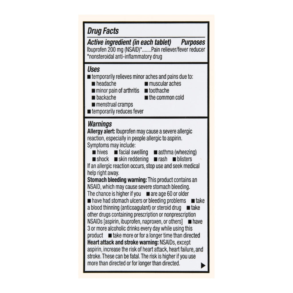 Foster & Thrive™ Ibuprofen 200 mg Coated Tablets 70677113203