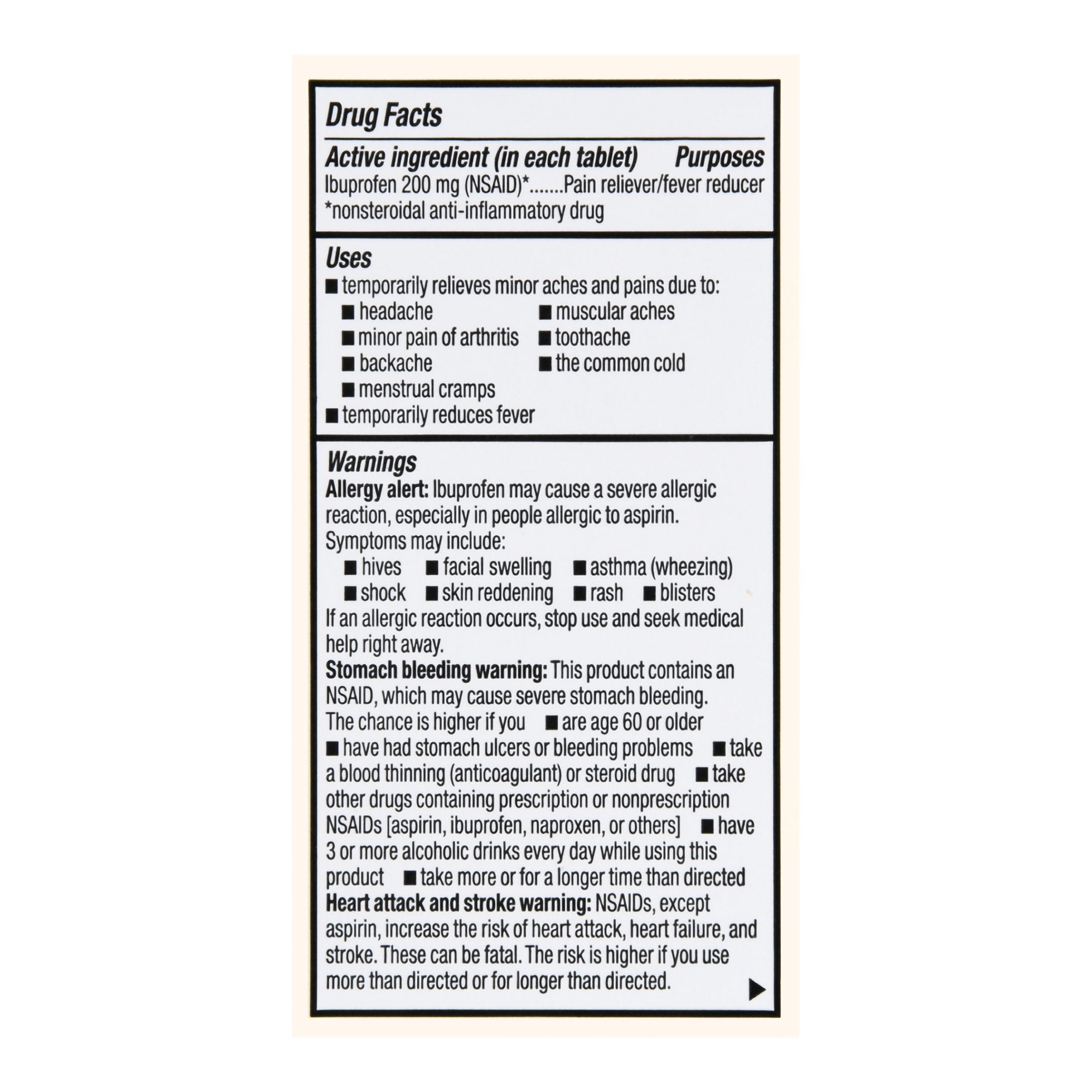 Foster & Thrive™ Ibuprofen 200 mg Coated Tablets 70677113203
