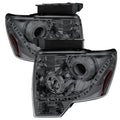SPYDER Xtune Ford F150 09-14 Projector Headlights Halogen Model Only LED Halo Smoke PRO-JH-F15009-LED-SM 5079954