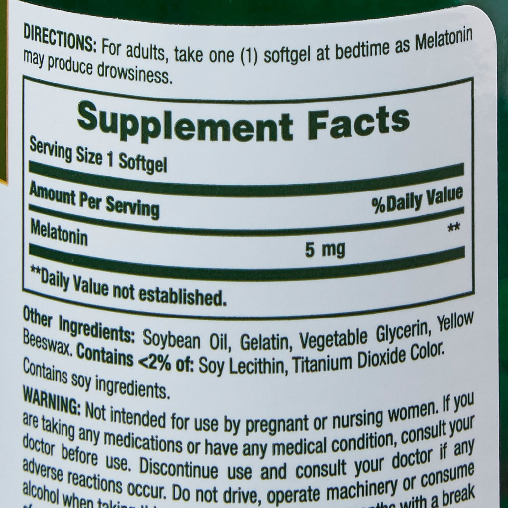 Nature's Bounty® Melatonin Natural Sleep Aid 07431215745