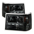 SPYDER Xtune Jeep Grand Cherokee 93-98 1Pc Crystal Headlights Smoke HD-ON-JGC93-1PC-LED-SM 5017673