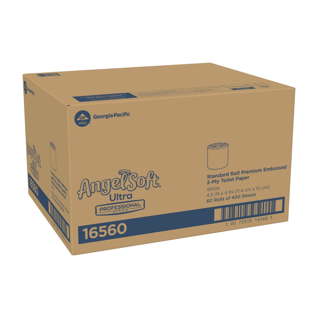 Angel Soft® Ultra Professional Series Toilet Paper, Soft, Absorbent, Two-Ply 16560