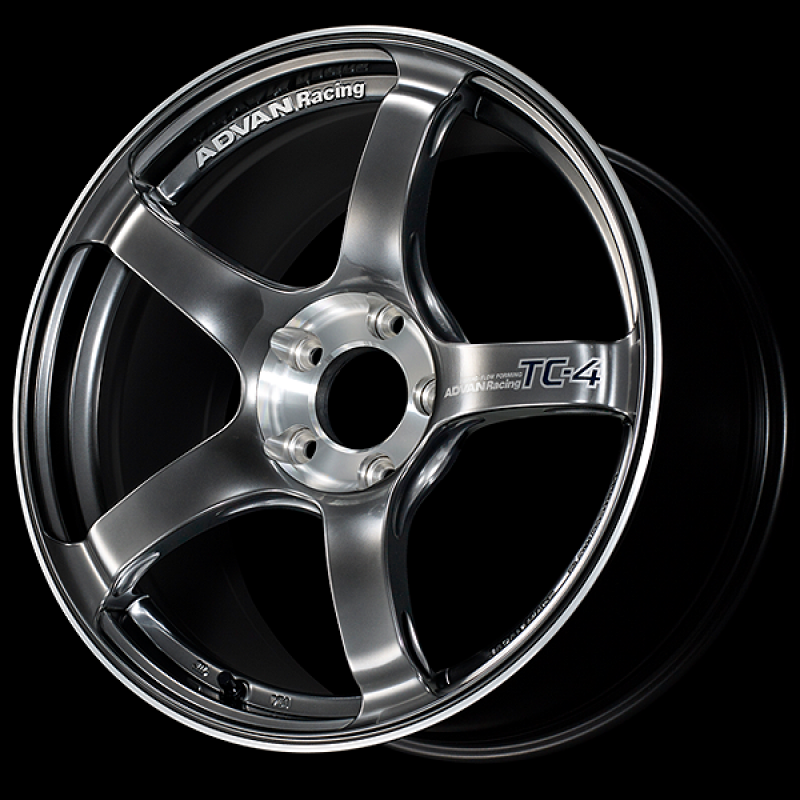 Advan TC-4 SE 18x9.0 / +53 Offset / 5x120 / 72.5mm Bore / Racing Hyper Black and Diamond Cut YADS8I53WHBF