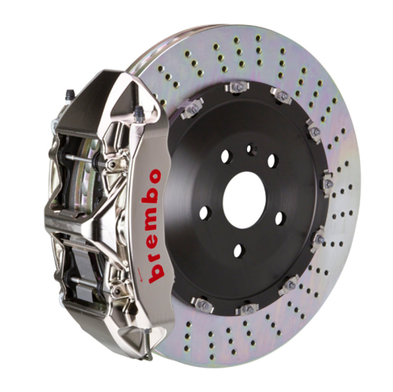 Brembo 06-13 S350 Front GTR BBK 6 Piston Billet 405x34 2pc Rotor Drilled-Nickel 1N1.9503AR