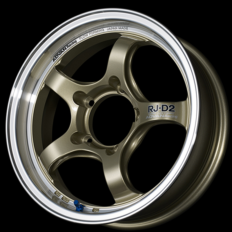 Advan RG-D2 17x7.5 / +38 Offset / 5x100 / 57.1mm Bore / Machining and Champagne Gold YAT7F38DCG