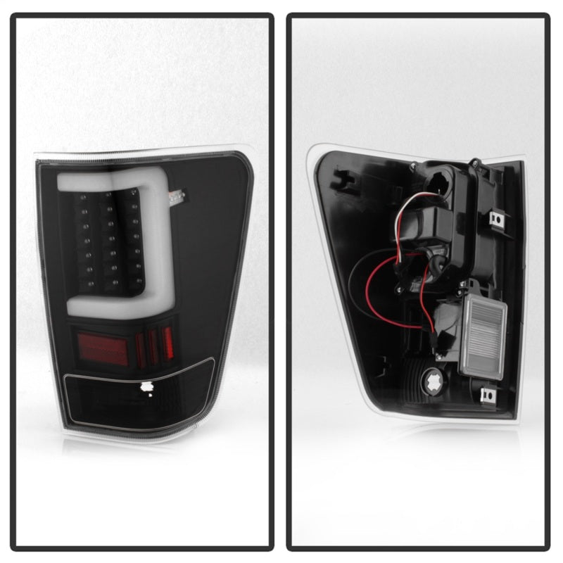 SPYDER xTune 04-15 Nissan Titan Light Bar LED Tail Lights - Black (ALT-ON-NTI04-LBLED-BK) 9038532
