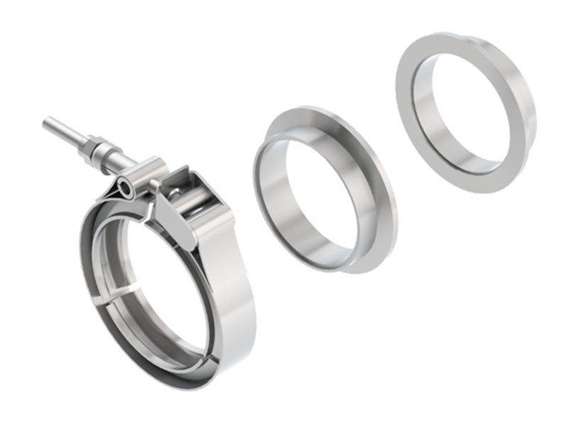 Borla Universal 2.5in Stainless Steel 3pc V-Band Clamp w/ Male and Female Flanges 18008
