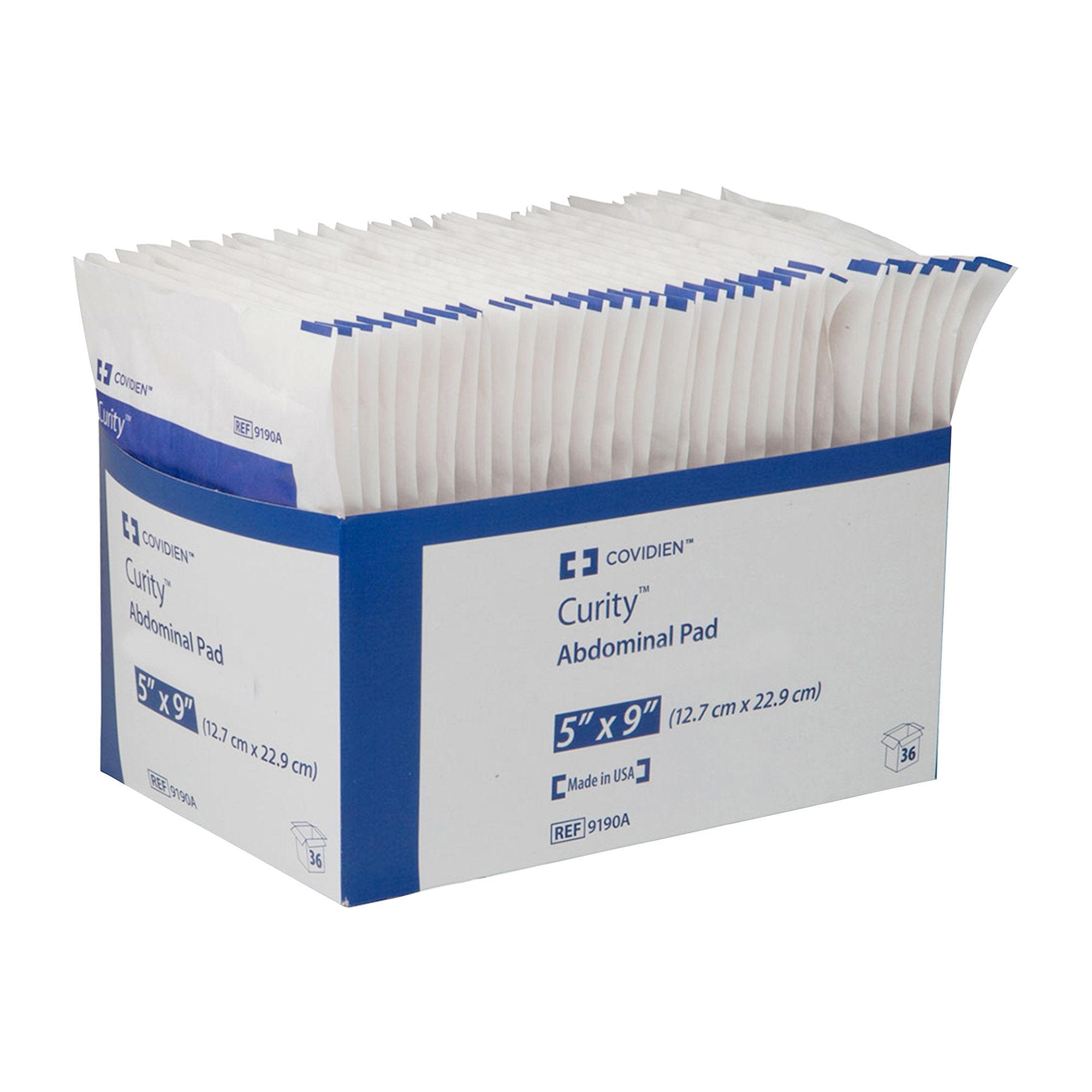 Curity™ Sterile Abdominal Pad, 5 x 9 Inch 9190A