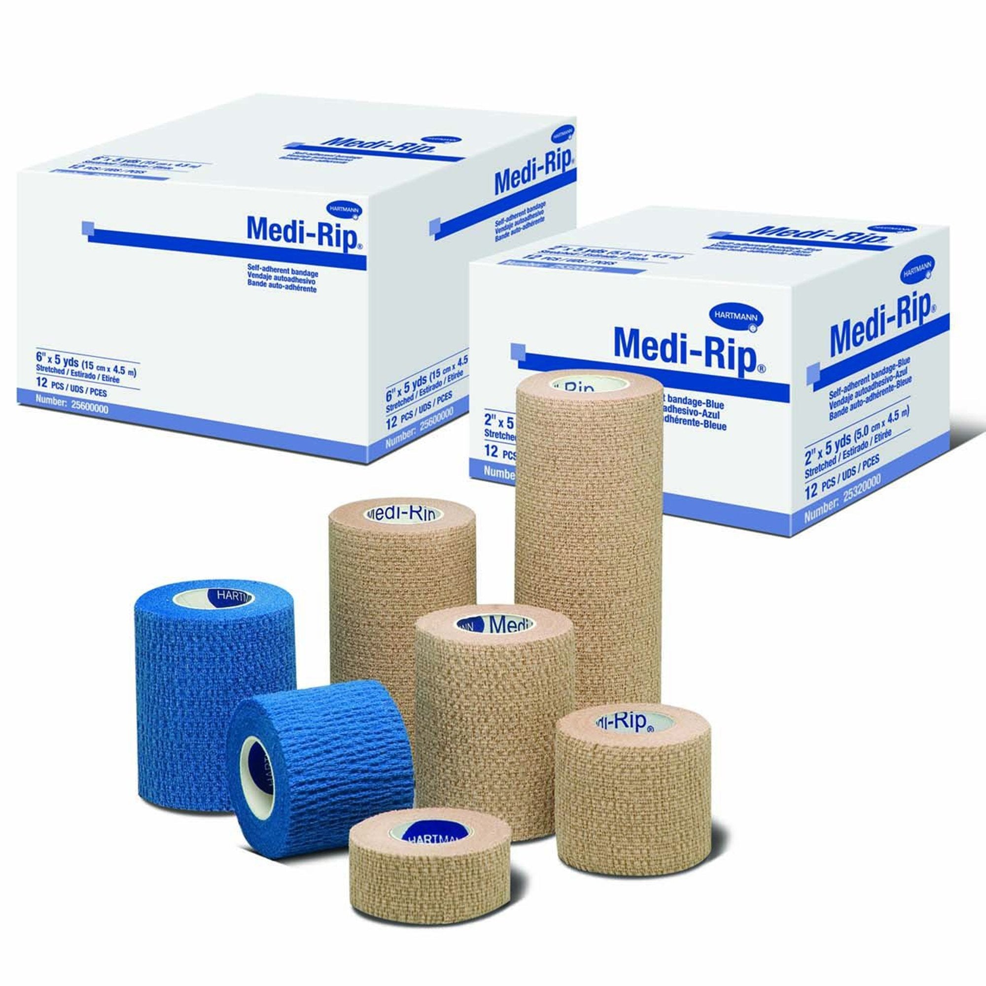 Medi-Rip® Self-adherent Closure Cohesive Bandage, 2 Inch x 5 Yard 25200000