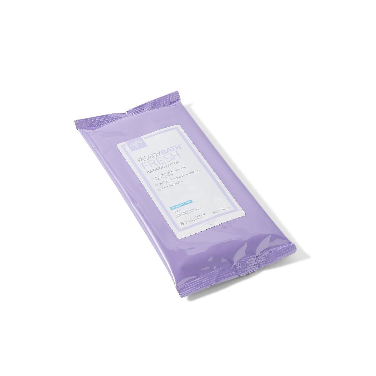 Rinse-Free Bath Wipe ReadyBath® Fresh Soft Pack Unscented 8 Count MSC095309