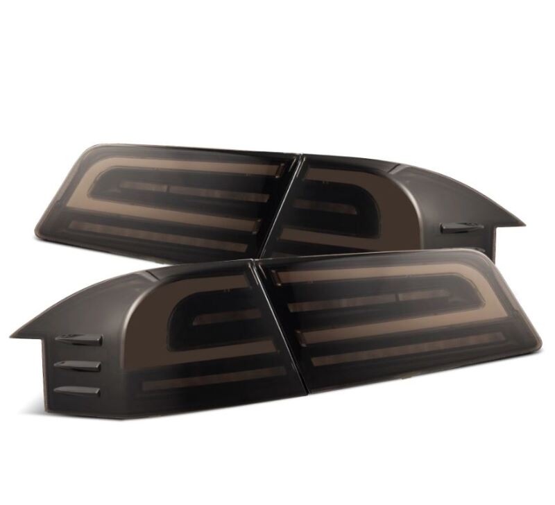 AlphaRex 12-21 Tesla Model S LUXX-Series LED Tail Lights - Black 601120 *Discontinued