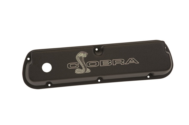 Ford SBF Valve Covers w/Cobra Logo Black FRDM6582-LE302SBK
