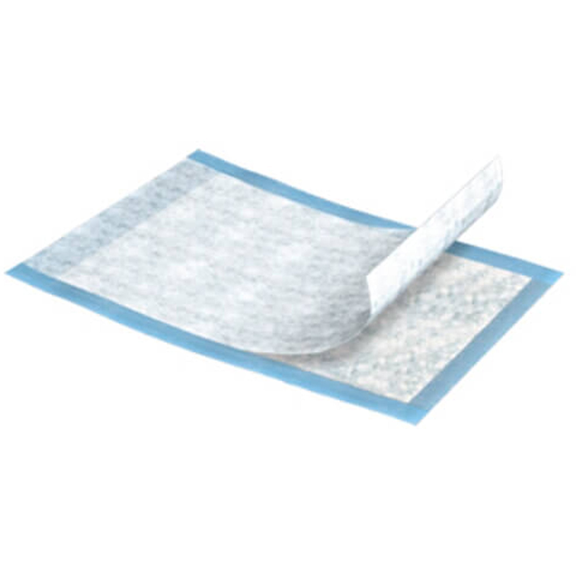 TENA Regular Underpads, Light Absorbency, Blue, Disposable, Latex-Free 350