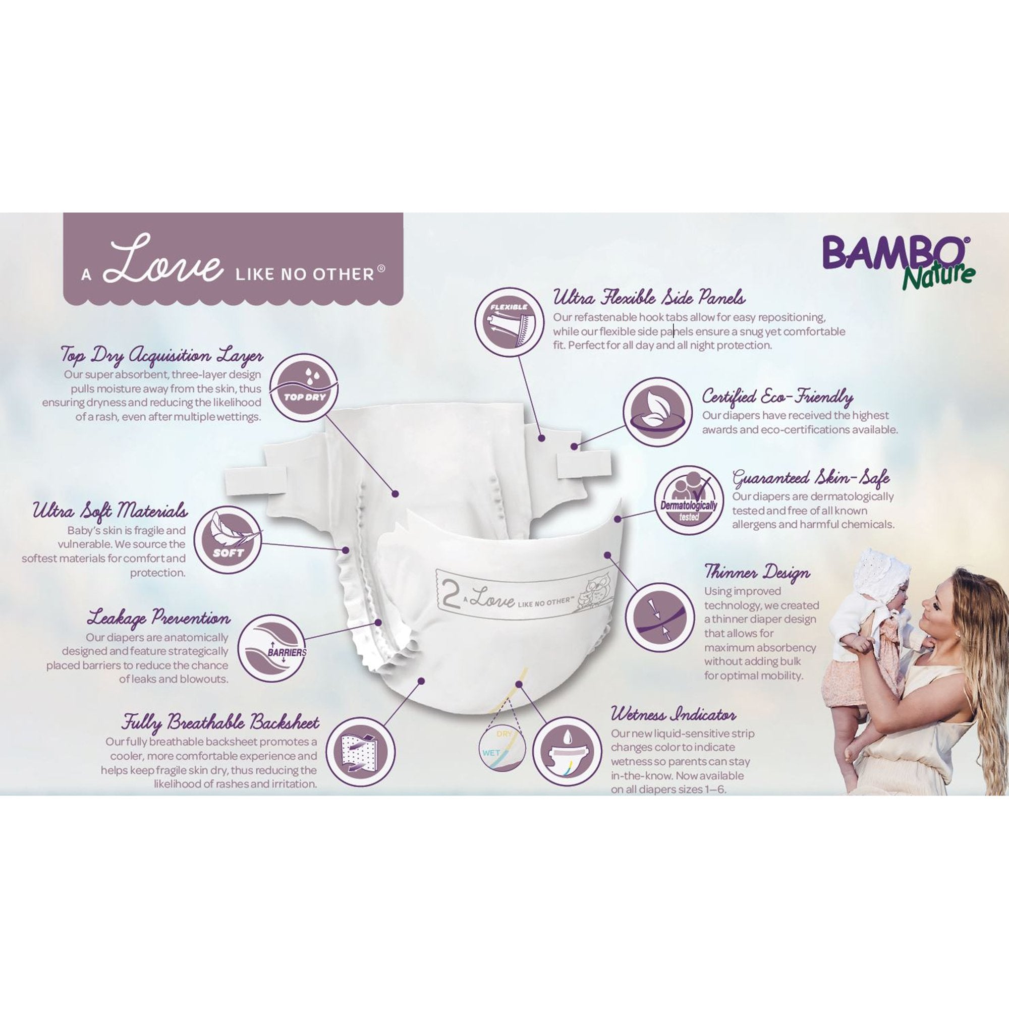Bambo® Nature Diaper, Size 5 1000016927