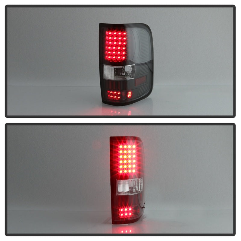 SPYDER Xtune Ford F150 Styleside 04-08 (Not Fit Heritage & SVT) LED Tail Lights Black ALT-ON-FF15004-LED-BK 5012890