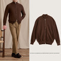 Slim-fit Lightweight Wool-blend Knit Commuter Jacket