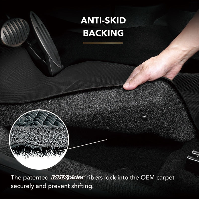 3D MAXpider 22-24 BMW I4 Kagu Floor Mat- Black R2 L1BM12921509
