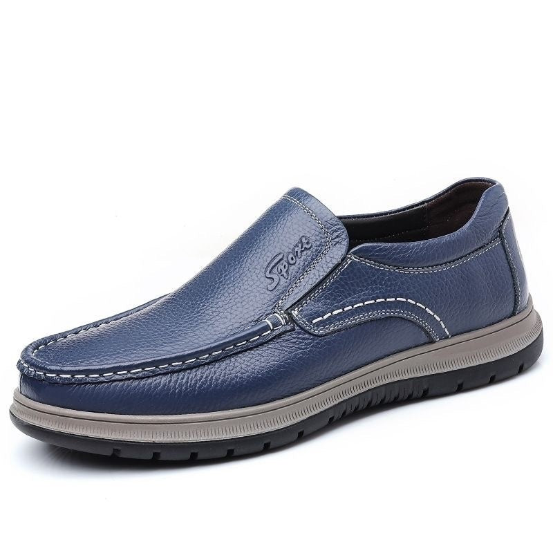 Men's Casual Waterproof Lightweight Leather Shoes