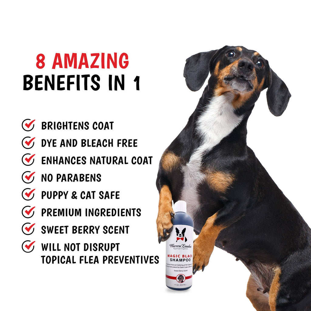 🖤🐶 Magic Black Brightening Dog Shampoo – Enhance Shine & Deepen Dark Coats Naturally ✨🛁