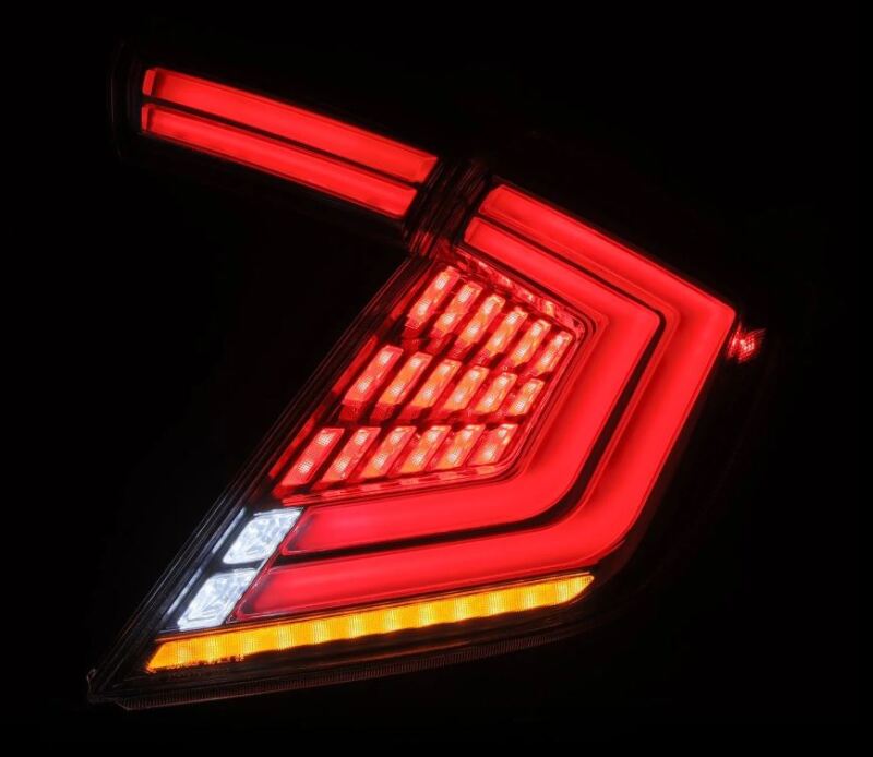 AlphaRex 16-21 Honda Civic Hatchback / Type-R FK8 Nova-Series LED Tail Lights (Pair) - Clear 676030 *Discontinued