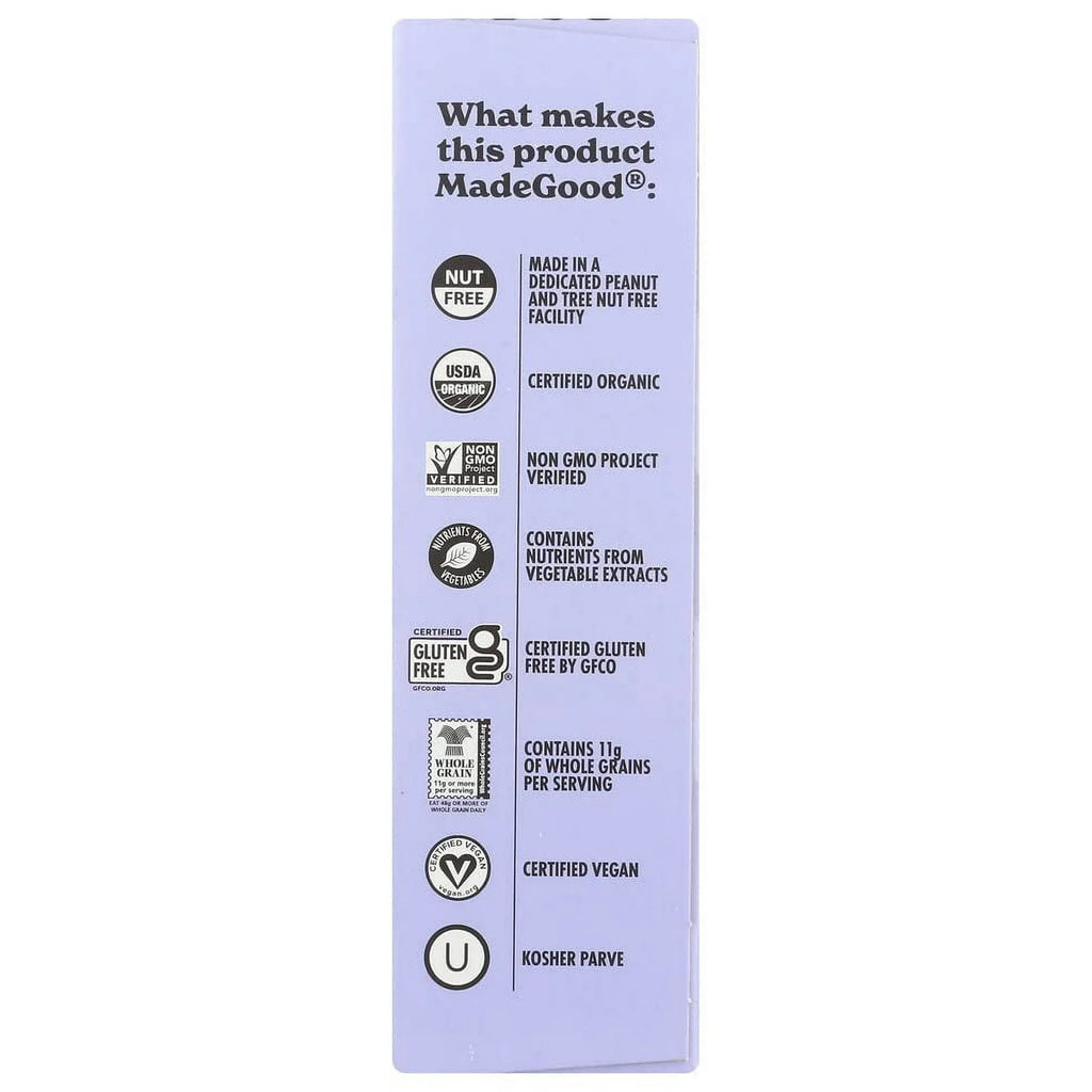 MadeGood Mixed Berry Granola Bars, Case of 6, 5 Oz. Each