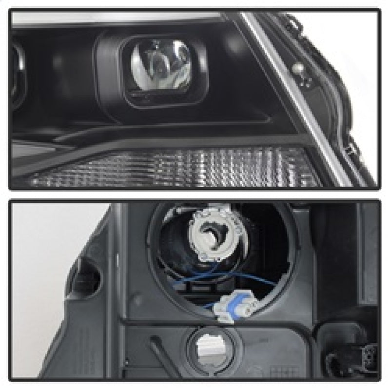 SPYDER xTune Chevy Colorado 15-17 Halogen Only Projector Headlights - DRL - Black PRO-JH-CCO04-LBDRL-BK 9039287