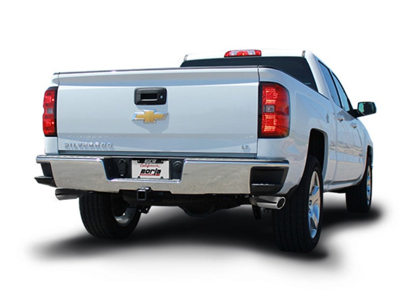 Borla 14 Silv/Sierra C/B Exh ATAK 1500 5.3L V8 AT/MT 2&4WD Ext Cab Split Side Exit 140546