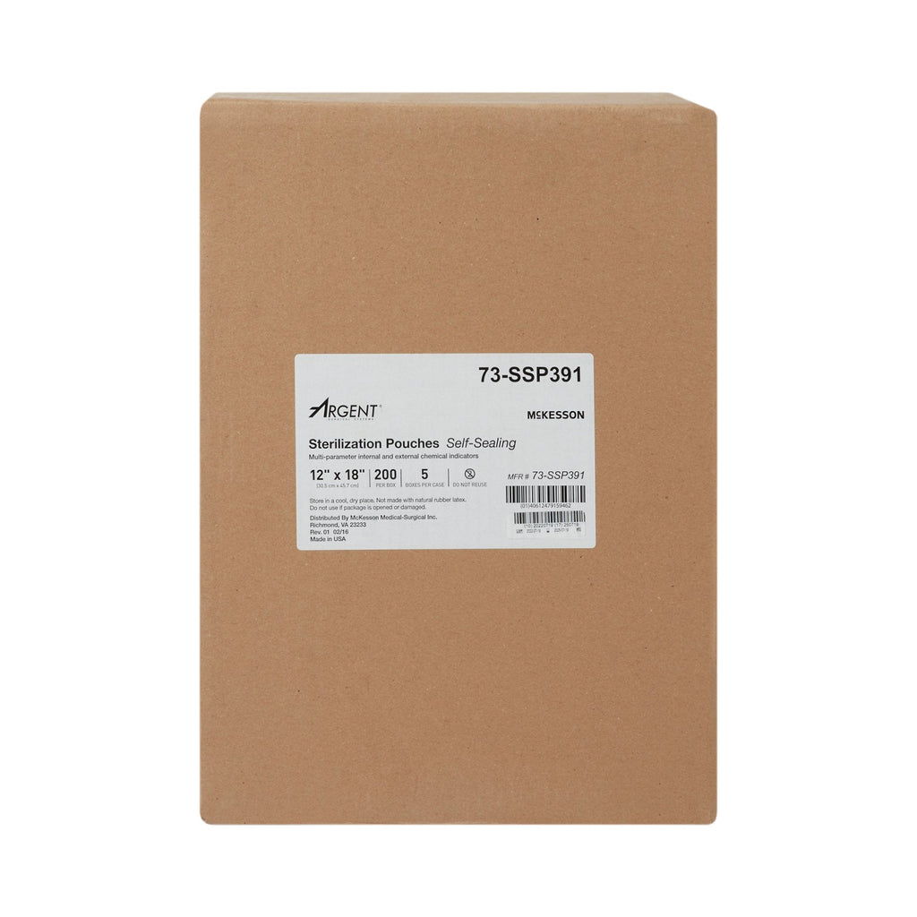 McKesson Argent® Sure-Check® Sterilization Pouch, 12 x 18 Inch 73-SSP391
