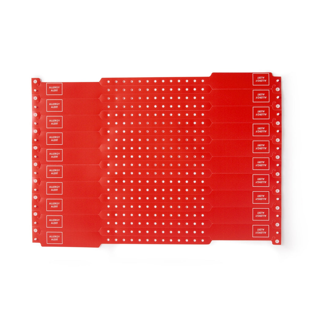 Sentry® SuperBand® Allergy Alert Identification Band, 11-1/2 Inch, Red 5052-16-PDJ