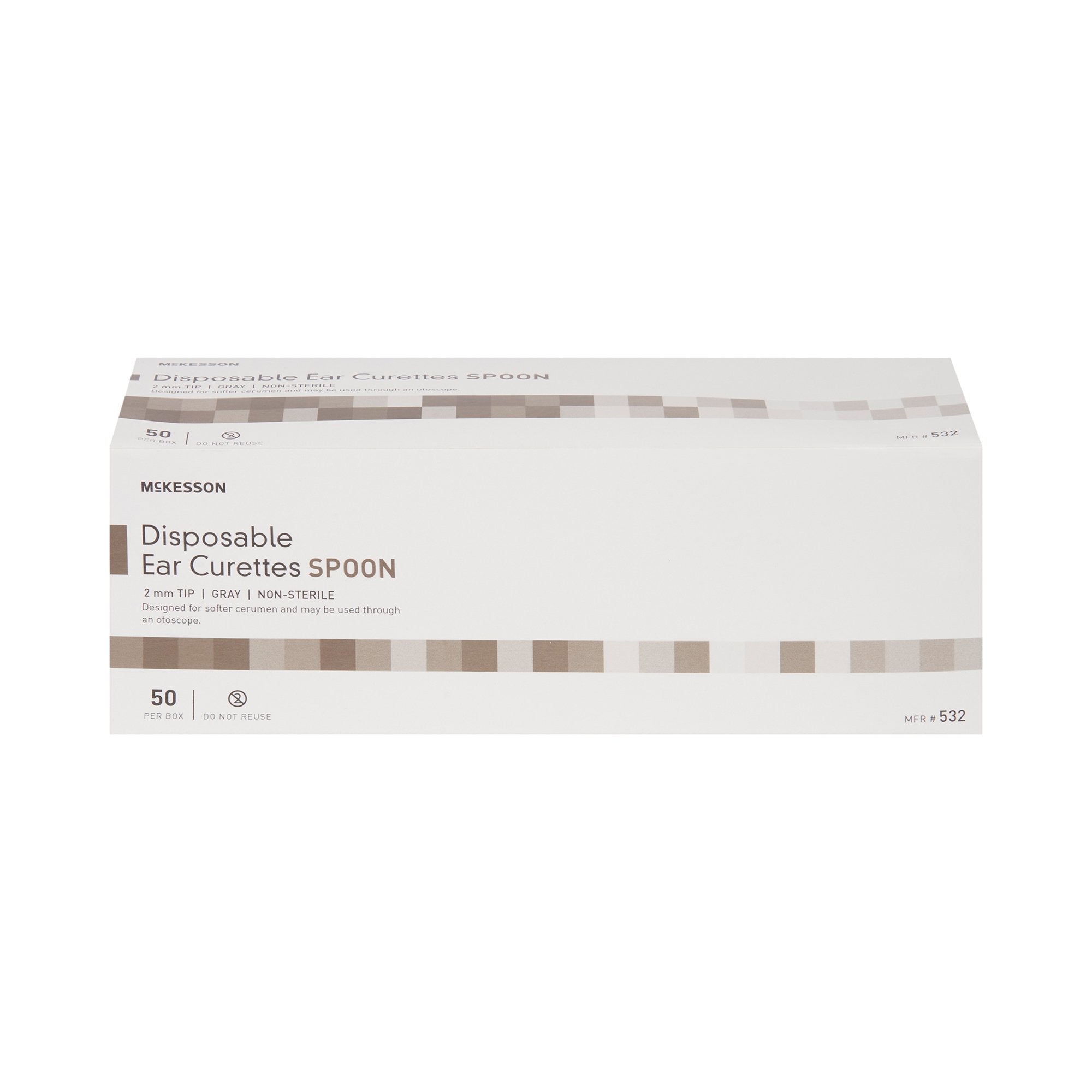 McKesson Ear Curette, 2 mm, Cup Tip 532