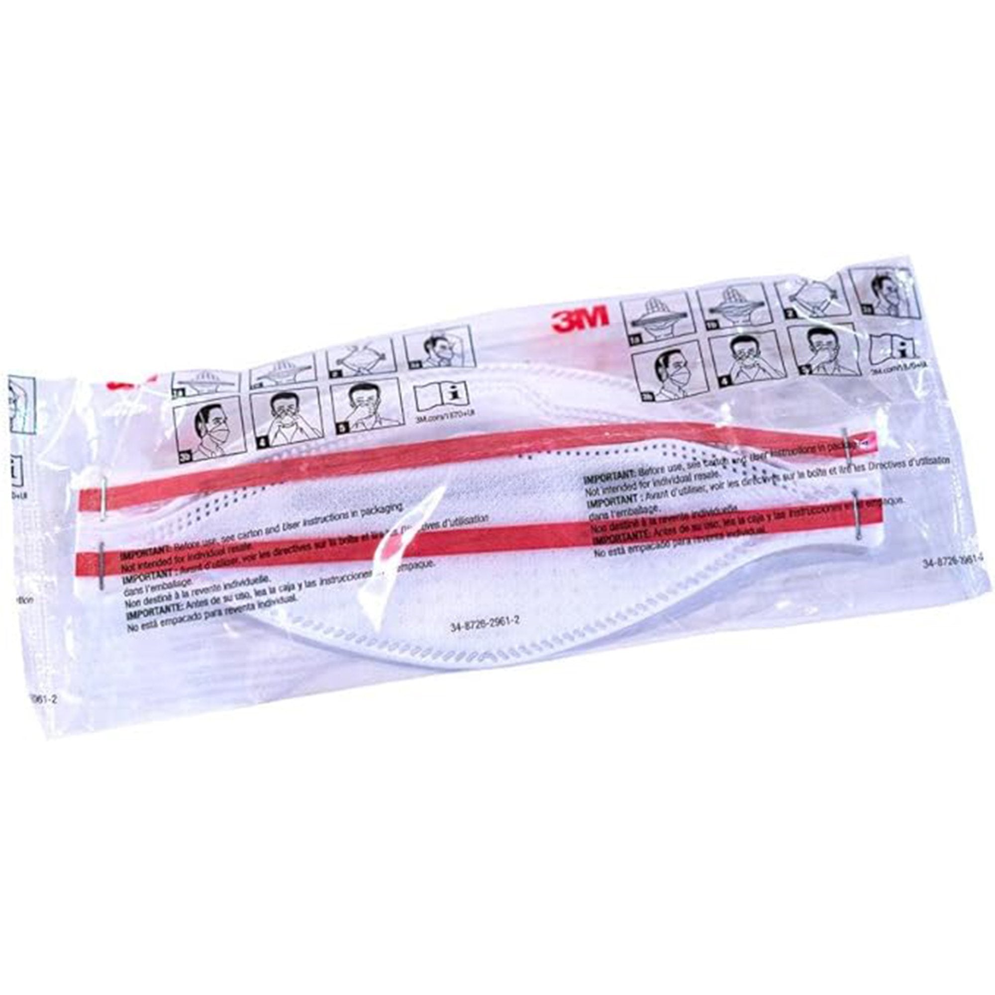 3M 3M Aura N95 Particulate Respirator and Surgical Mask 1870+, Case of 240