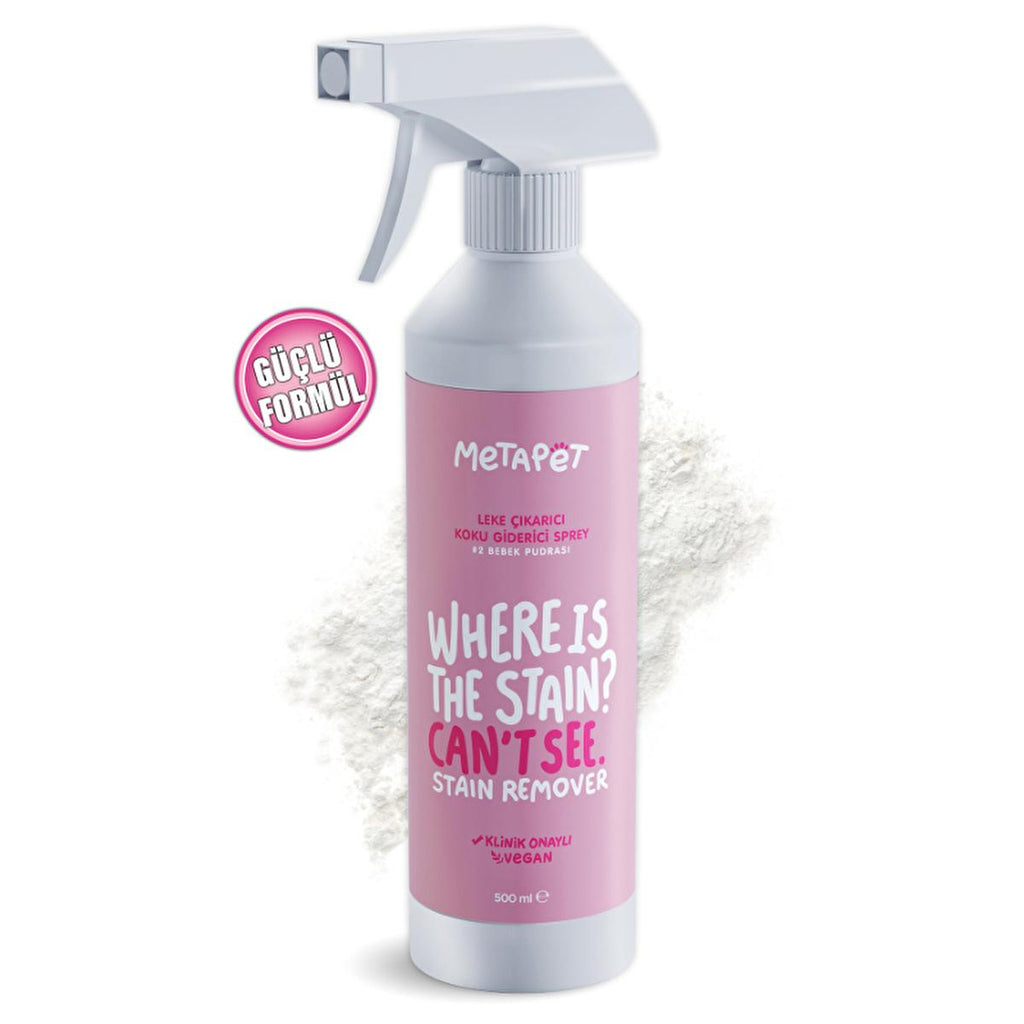 Metapet Pet Stain and Odor Remover Spray - Antibacterial, Non-Toxic, and Safe for Pets - 16.91 fl oz