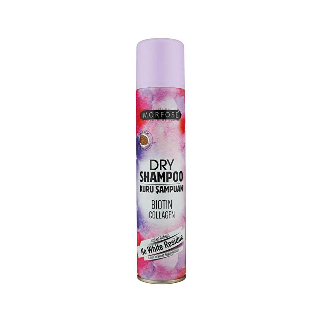 Morfose Extra Volume Dry Shampoo - Biotin & Collagen - Oil Absorbing, No Residue - Instant Hair Volume Booster, Waterless Cleanser