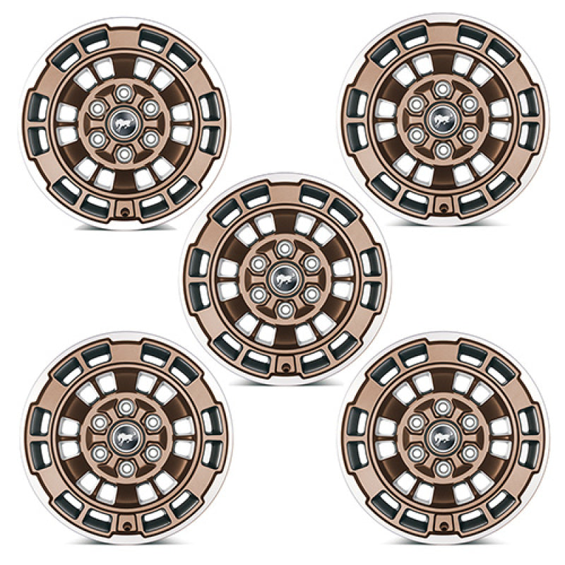 Ford Racing 21-23 Bronco 17x8.5 Wheel Kit - Sinister Bronze M-1007K-P1785BRN