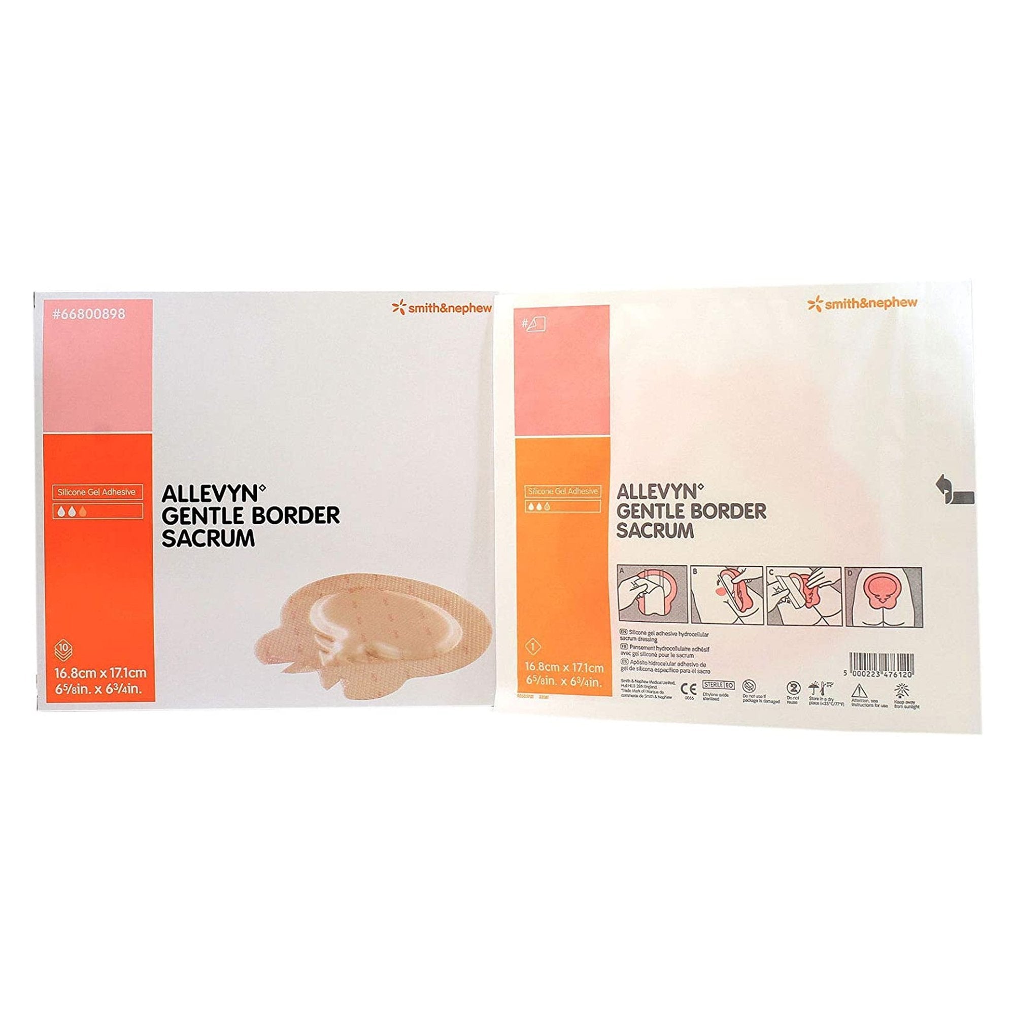 Allevyn™ Gentle Border Sacrum, 16.8 x 17.1 Centimeter 66800898