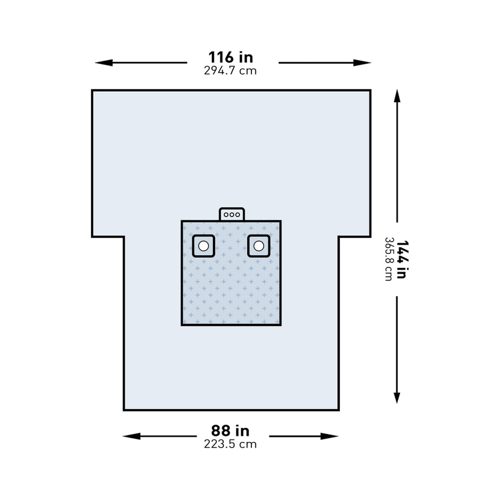 McKesson Sterile Bilateral Limb Drape, 116 x 88 x 144 Inch 183-I80-09138G-S