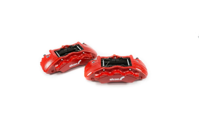 Alcon Ford 2019+ Ranger / 2020+ Bronco 350x34mm Rotors 6-Piston Red Calipers Front Brake Upgrade Kit BKF1551K61