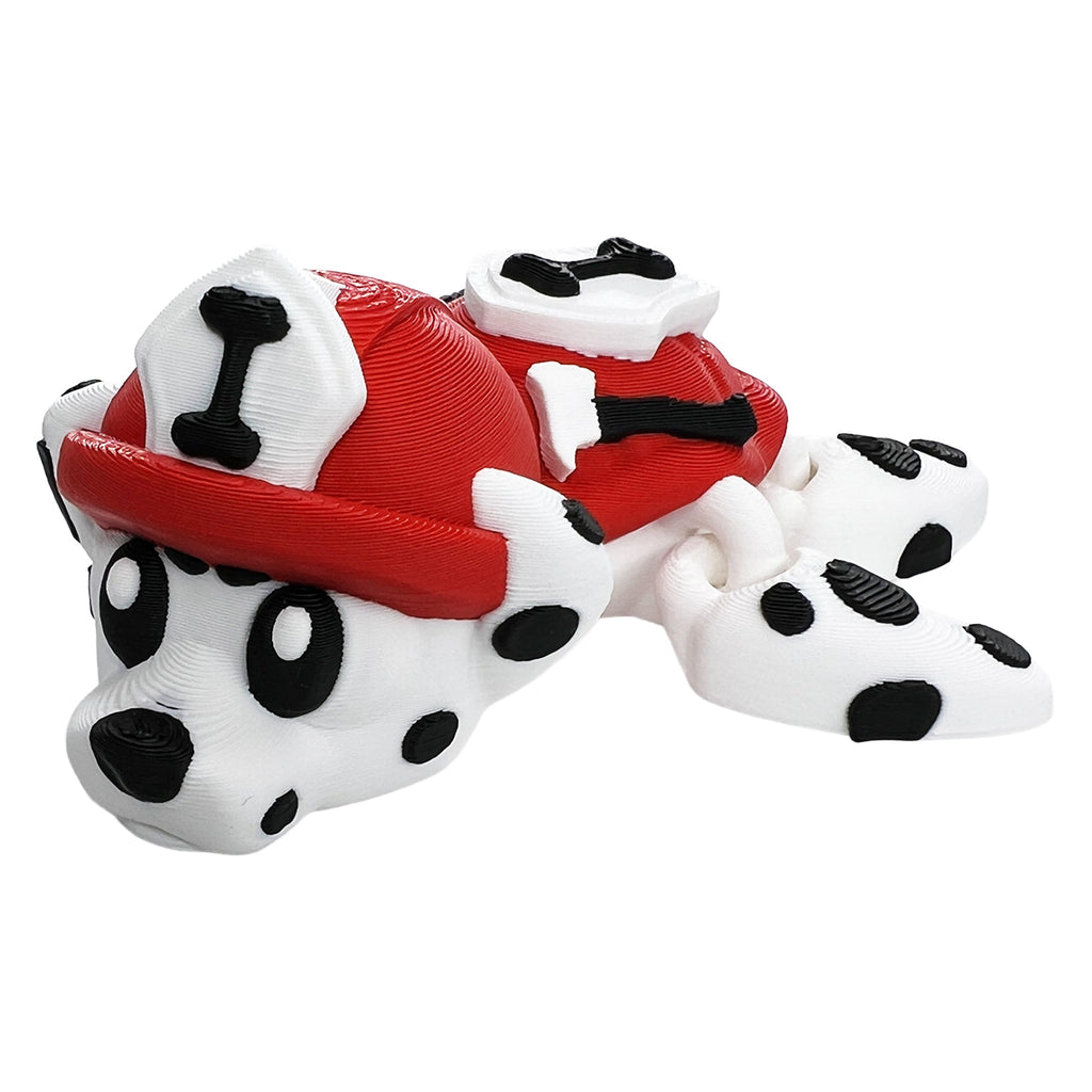 Dalmatian Firefighter Turtle – Articulated 3D Printed Flexi Turtle