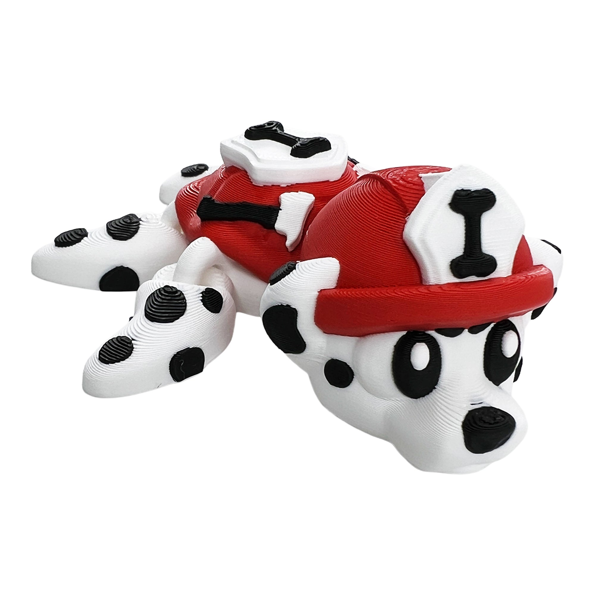 Dalmatian Firefighter Turtle – Articulated 3D Printed Flexi Turtle