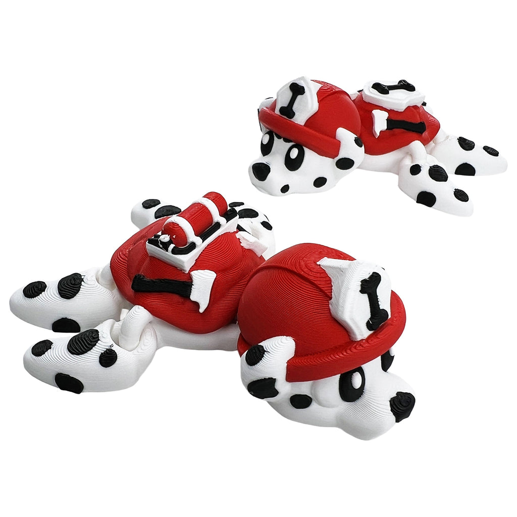 Dalmatian Firefighter Turtle – Articulated 3D Printed Flexi Turtle