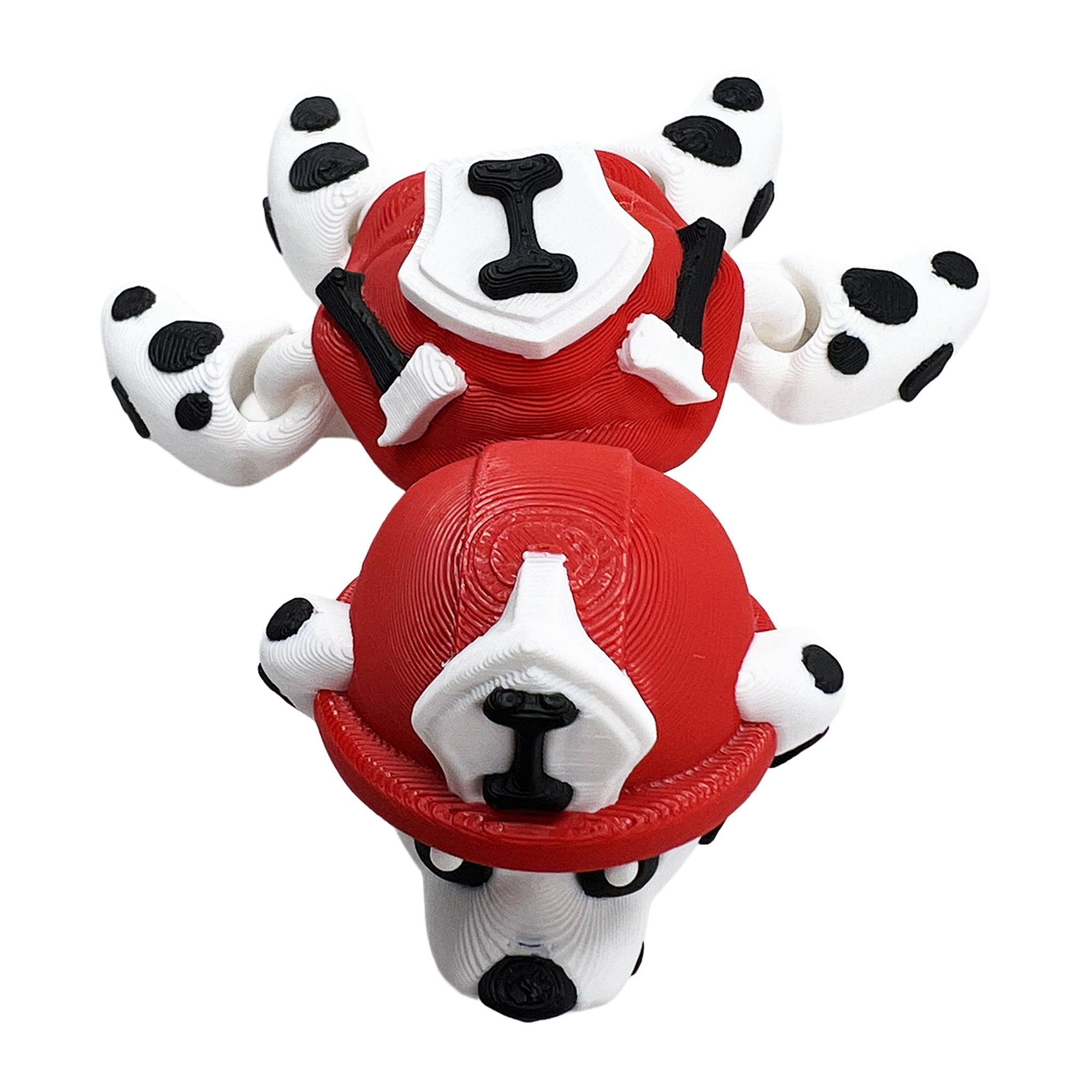 Dalmatian Firefighter Turtle – Articulated 3D Printed Flexi Turtle